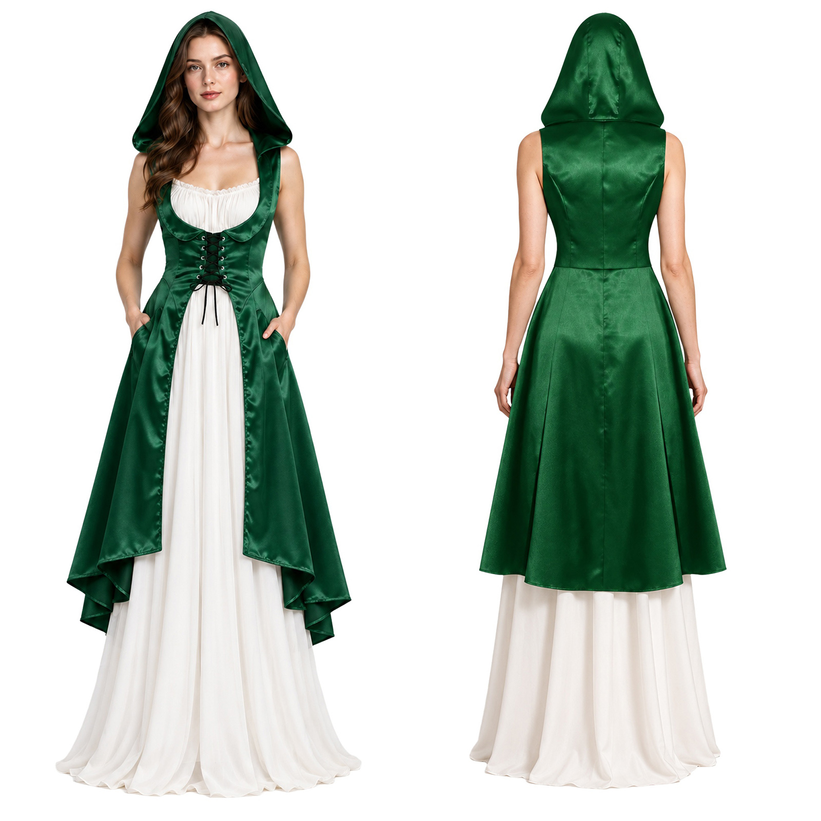 Medieval Renaissance Dress Women - Robe de style médiéval, renaisseur et