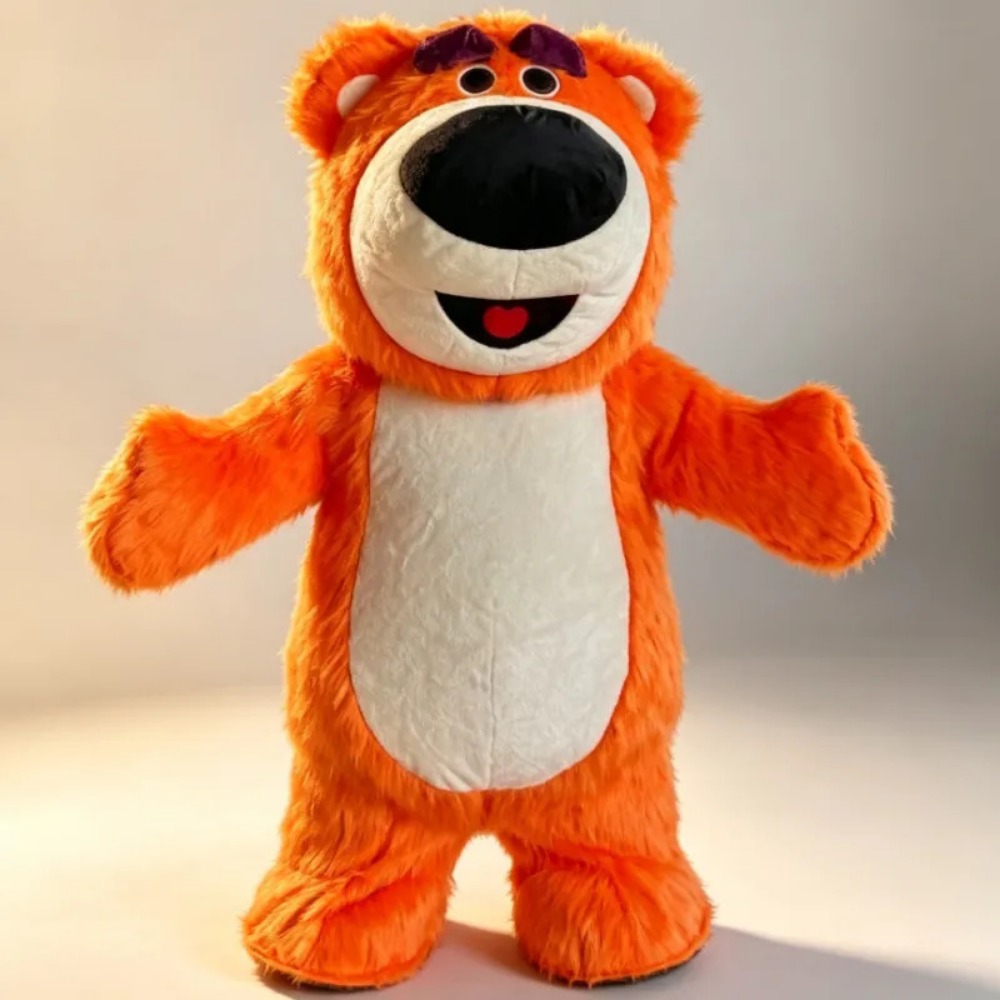 Costumes - Costume de mascotte d'ours orange gonflable,