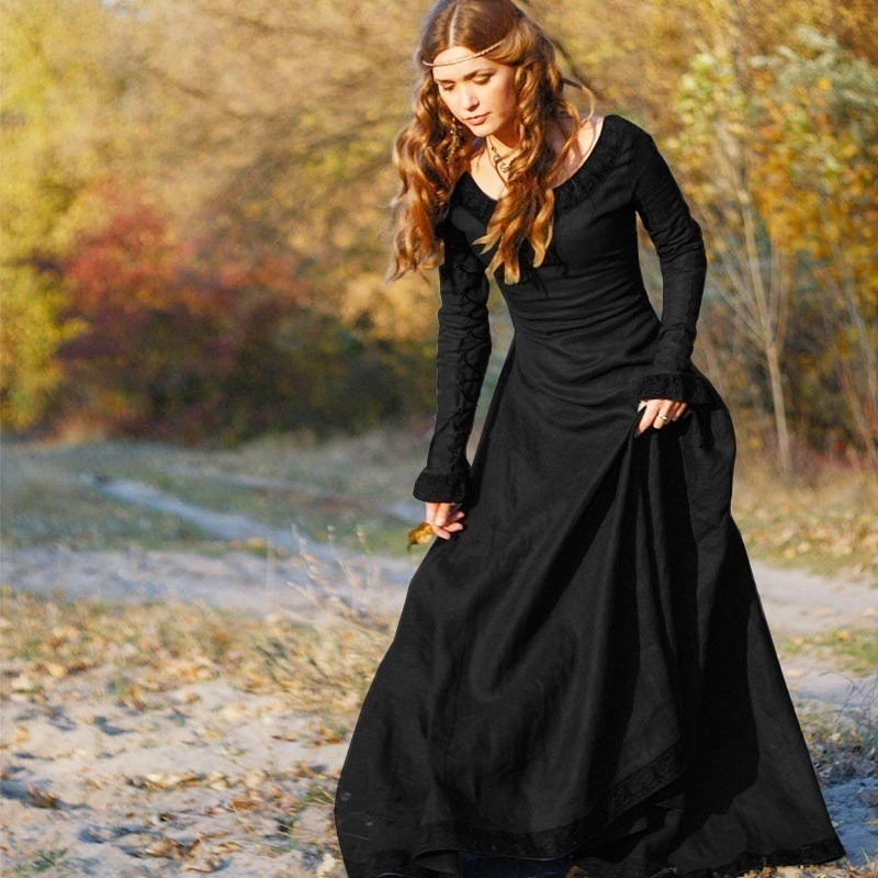 Robe longue médiévale pour fem - Medieval Renaissance Dress Women avis et prix