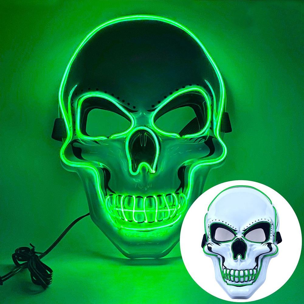 Masque de crâne d'Halloween te - Led Purge Mask Halloween avis et prix