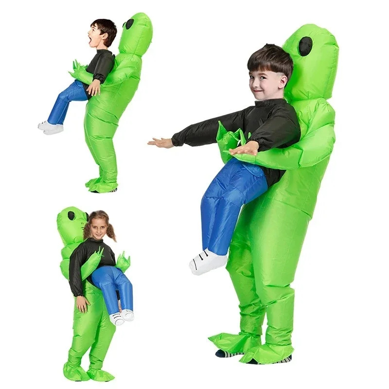 ET monstre gonflable Cary vert - Inflatable Dinosaur Costume Adult avis et prix