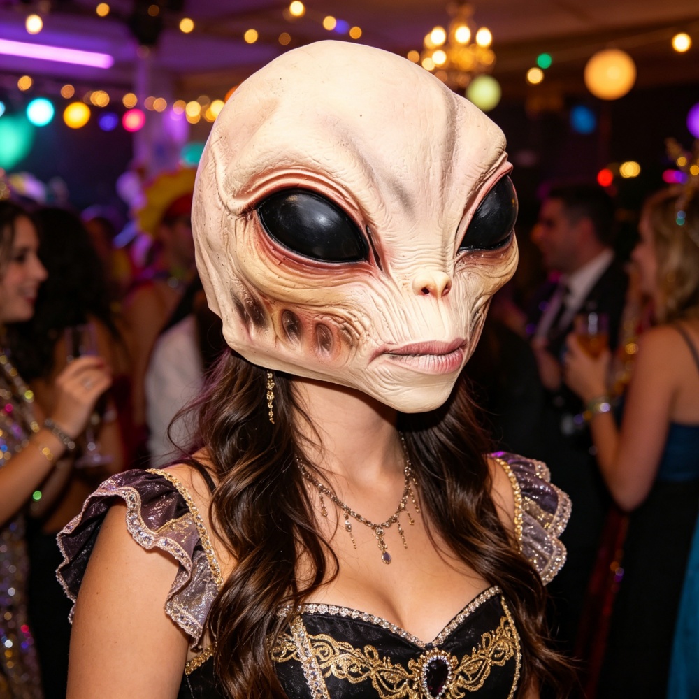 Masque d'Alien d'Halloween, Ac - Latex Alien Mask Realistic avis et prix