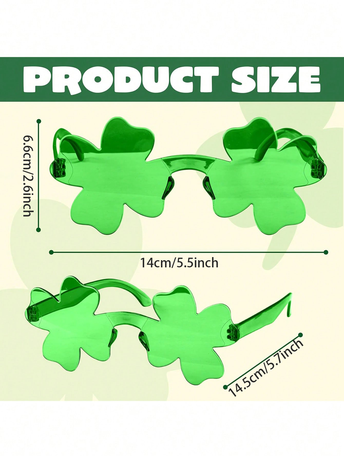 12/6/1 Paire de lunettes trèfl - Party Supplies avis et prix