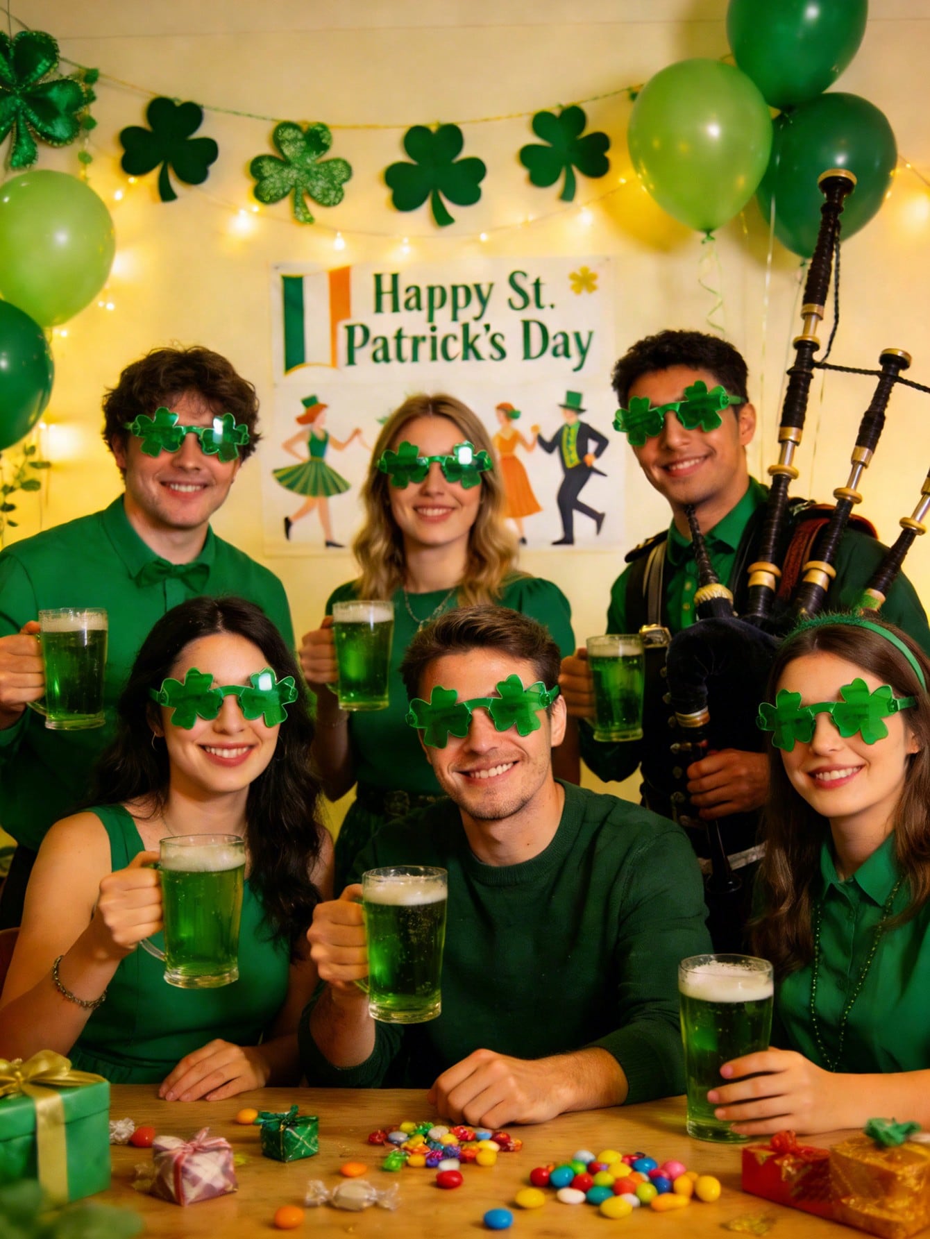 12/6/1 Paire de lunettes trèfl - Party Supplies avis et prix