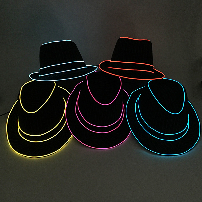 Hommes cadeau néon EL fil bril - Glow In The Dark Party Glasses avis et prix
